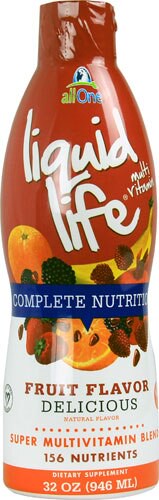 All One Nutritech Liquid Life Multi Vitamin Complete Nutrition Fruit 32 fl oz