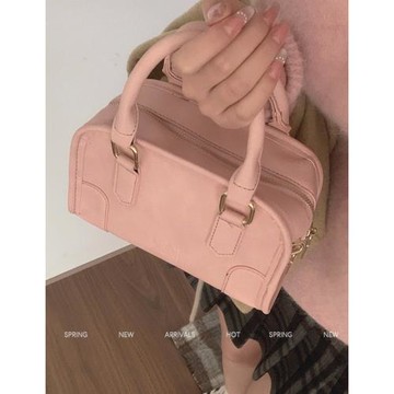 包包女韓國小眾粉色通勤手提包包