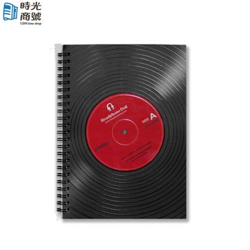 耳機狗｜唱片立體紋路黑膠記事本/手帳