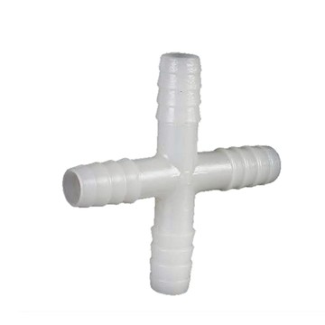 【AI電子】*等徑8/10mm四通塑膠分水器pvc十字通接頭軟管曝氣管接頭配件