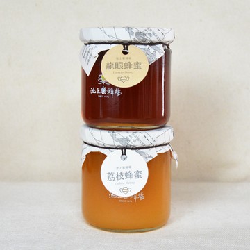 【池上樂蜂場】蜂蜜 龍眼蜂蜜 荔枝蜂蜜 267克｜沖泡 飲品 沾醬 天然 潤喉 無添加 台灣特產