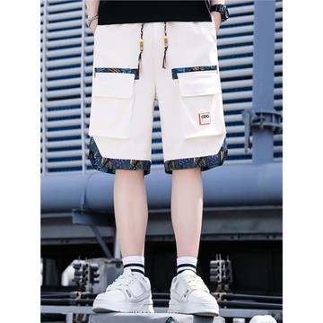 短褲男夏季外穿大褲衩潮牌潮流薄款速干五分沙灘褲子百搭運動中褲