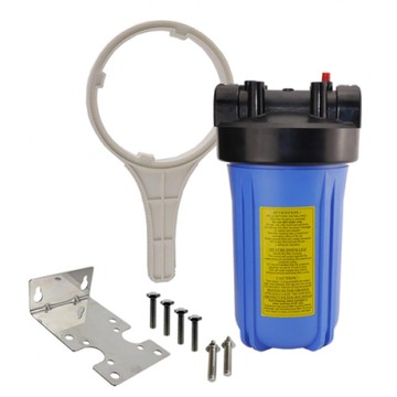 怡康 10吋大胖單道濾殼吊片型（藍殼） 不鏽鋼吊片 全屋淨水 不含濾心