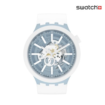 Swatch WHICE 大錶面手錶/男錶/女錶/瑞士製造 SB03N103 (47mm)【官方旗艦店】