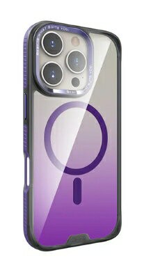 【HODA】 彩石軍規防摔保護殼 iPhone 16 系列 MagSafe 磁吸款 ❮ iPhone 16 ❯ 紫