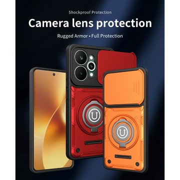 問界 磁吸車載支架 推窗護鏡 適用OPPO Realme 16 15Pro 15T C85  加厚防摔 保護套 旋轉支架