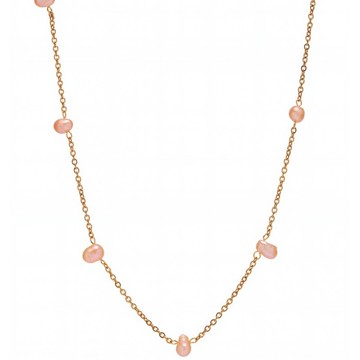 宏雲Hongyun- Xyx-西太后項鍊不鏽鋼鏈條串淡水珍珠項鍊ins小眾設計感飾品潮