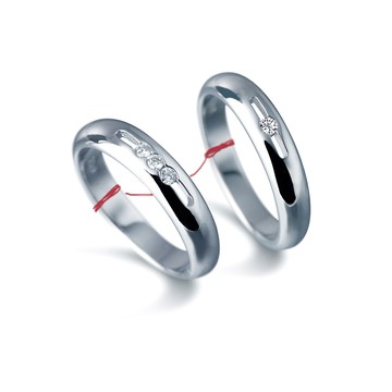 Caramelo 鑽石對戒 訂情對戒 定情對戒諾言Promise 結婚鑽石對戒
