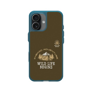 iPhone 17 Clear (相機按鈕) 夜幕藍 - KID - 野營聚落之火