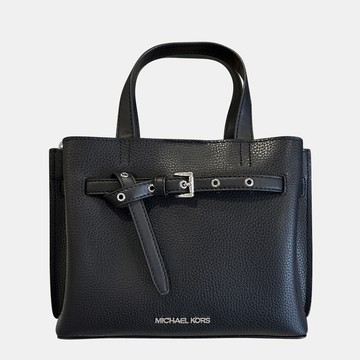 MICHAEL KORS 手提斜背兩用三層包 鵝卵石紋真皮 側背包 手提包 斜背包 M83559 黑色MK(現貨)▶指定Outlet商品5折起☆現貨【送禮首選★APP下單點數4倍送】