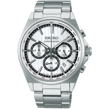 SEIKO 精工 CS系列 三眼計時碼表潮男腕錶SBTR031J/8T63-01T0S