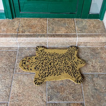 西班牙 FISURA 手工製 椰子纖維造型門墊 獵豹