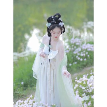 漢服飄飄日常出游可穿連衣裙古裝