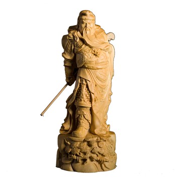 關公黃楊木把件-武財神關羽鎮宅保平安家居擺件74ap50【獨家進口】【米蘭精品】