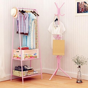 衣帽架  鐵藝衣帽架家用衣服架子落地衣架室內收納架臥室掛衣架mks  瑪麗蘇
