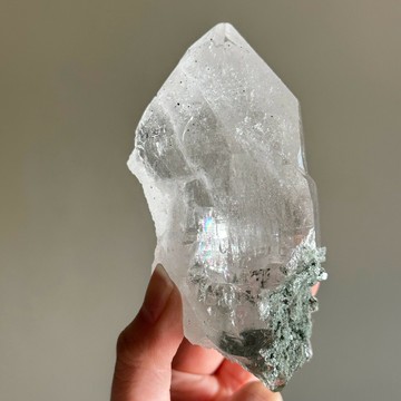 喜馬拉雅水晶｜共生銳鈦礦 共生綠幽靈 圖桑帶回 天然水晶 S25BC08-103