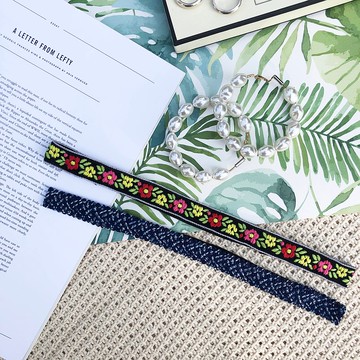 空中花園 / 花 漸層 / 織帶 髮帶 髮箍