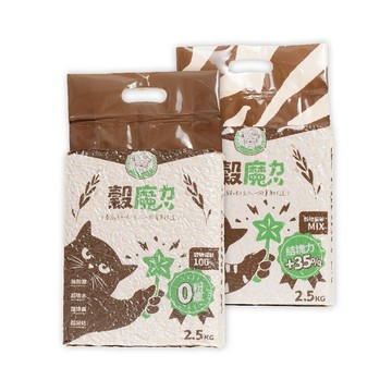 沸石砂/水晶砂 穀魔力 超除臭98.8% 天然穀物貓砂6L-6入(穀物貓砂/貓砂/超低粉塵凝結)
