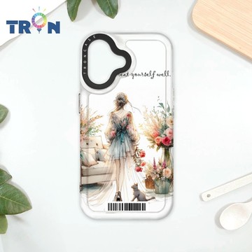 TRON IPhone 16 優雅的女人 防摔太空載具殼 透黑 軟硬 手機殼