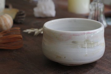 手拉坏淡雅氣質陶碗/茶碗/抹茶碗