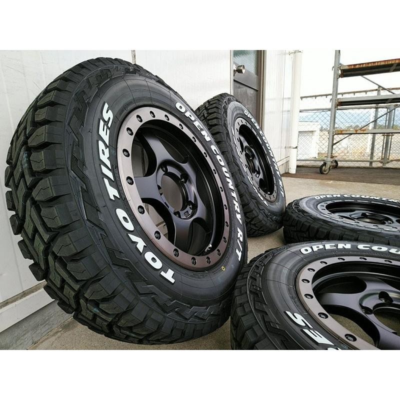 新品4本セット ジムニー JIMNY タイヤホイール 16インチ BDX05 TOYO オープンカントリーRT 185/85R16 ホワイトレター