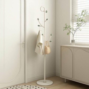 免運/快速出貨 奶油風衣架臥室落地掛衣架家用立式鐵藝置物架高級創意藝術衣帽架