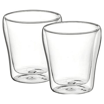 LuigiFerrero Coffeina 雙層玻璃濃縮咖啡杯 140ml  透明色  2個