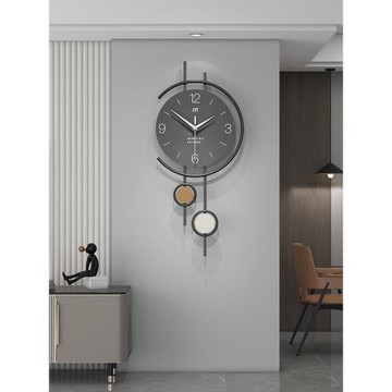 2026新款現代簡約掛鐘餐廳掛表網紅創意輕奢裝飾客廳時鐘掛墻鐘表