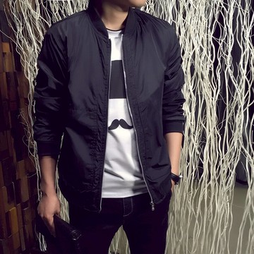 外套男薄款青年上衣青少年學生棒球服外衣春秋季韓版修身夾克衫潮