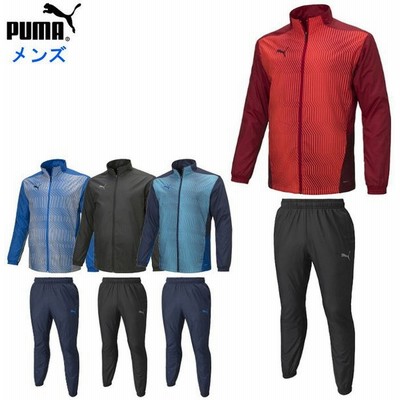 海外ブランド スポーツ ショートパンツ Puma ウィンドジャケット プーマ メンズ 上下 ランニングウェア セットアップ マラソン 運動 黒 ブラック 上下組 男性 トレーニング ジョギング トップス