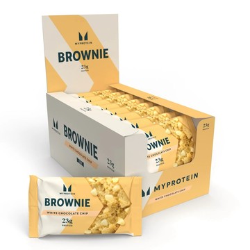 【MYPROTEIN】高蛋白布朗尼餅乾-白巧克力 12入｜10/1-31 購買MYPROTEIN全品項滿$1500送透明搖搖杯x1