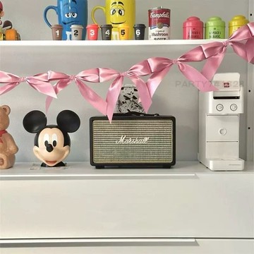 蝴蝶結緞帶拉花【台灣現貨】 D209 蝴蝶結 緞帶拉花 店面布置 生日佈置 房間布置 派對 背景 道具 佈置 裝飾 慶生