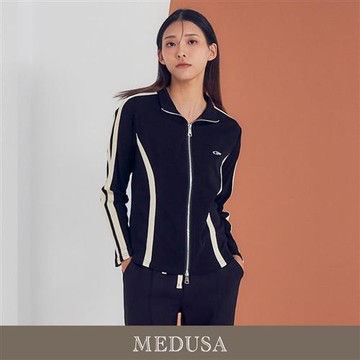 現貨【MEDUSA 曼度莎】Icare 織帶修身運動外套（雙開拉鍊）（F）｜女外套 女夾克