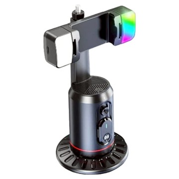 YORI CAR 優里 AI智能跟拍雲台 + 雙補光燈  黑色  Q02D  1個