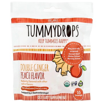 Tummydrops, 有機雙重薑桃，33 片