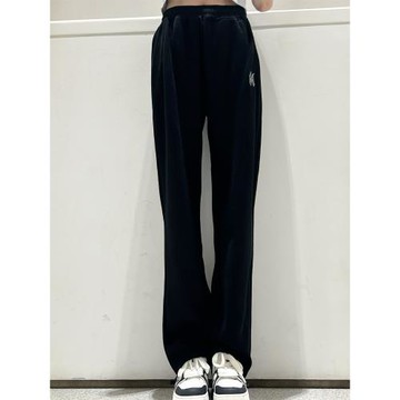 ESSENTIALS高腰闊腿褲女春秋灰色小個子運動直筒垂墜感休閑褲子