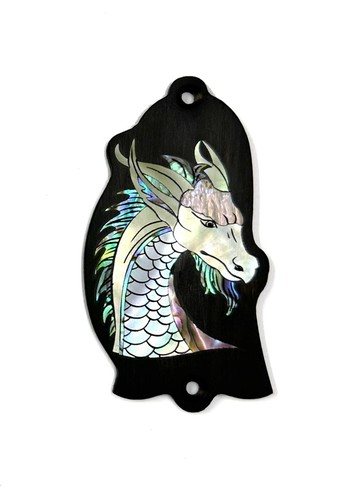 Gibson 手工製作馬達加斯加烏木調整桿蓋，鮑魚貝殼珍珠母 (291)