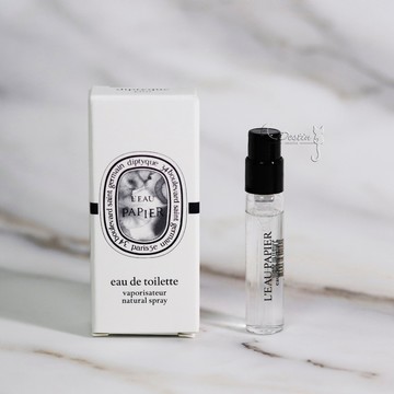 Diptyque 紙染之水 L'EAU PAPIER 中性淡香水 2mL 可噴式 全新 試管香水