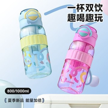 台灣出貨 夏季新款水杯女生健身便攜隨行杯大容量水壺學生上學專用吸管杯子