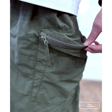 Nor.116重磅雙側梯形口袋工裝短褲-軍綠《NOR9903116》