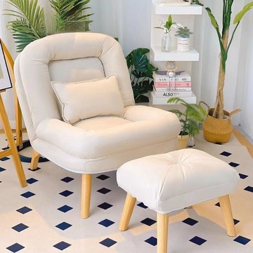 快速出貨 可開發票 懶人沙發可躺可睡單人午休閑椅子臥室閱讀躺椅小沙發折疊