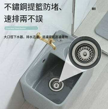 爆殺同行！免運 拖佈池 墩布池 拖把池 戈婭彩色拖把池家用陽臺落地式拖布池帶瀝水藍衛生間墩布池高腳 特價出 可開發票 八折下殺 快速出貨