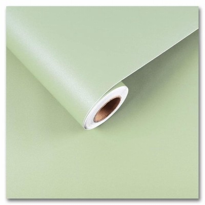 CRE8TIVE Sage Green Wallpaper Stick and Peel 24 x118  Large Size Light Gree
