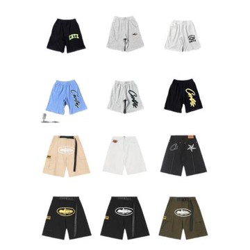 Corteiz 外貿美潮星星惡魔島發印花男女潮流圓領衛衣休閑短褲