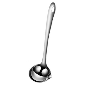 濾隔油勺 廚房油湯分離勺 170g重  33.5 x 9.5cm  銀色  1支