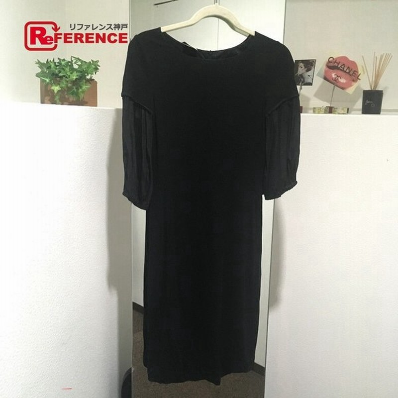 Fendi フェンディ 七分袖 ひざ丈 ワンピース ブラック レディース 中古 通販 Lineポイント最大0 5 Get Lineショッピング