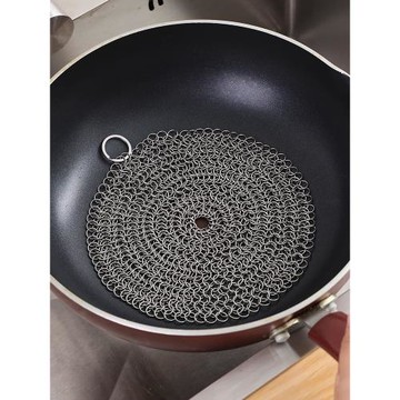 不掉絲新型316不銹鋼圓環刷鍋網環洗鍋刷杯子神器廚房清潔鋼絲球