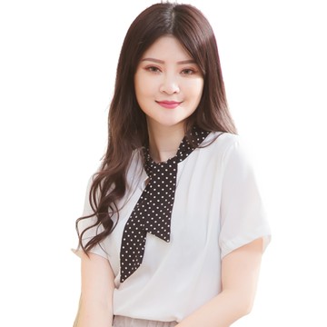 LINGLING A3721-02 女裝 點點撞色領口綁蝶結短袖上衣(氣質白)
