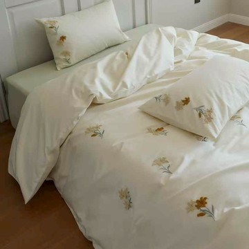 ROZZ花開富貴-純棉刺繡春夏限定四件組 - 標準雙人