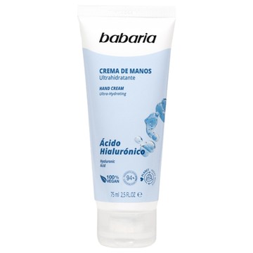 Babaria 玻尿酸高分子防水潤手霜 75ml 100% Vegan 94% Natural 歐洲香草森林  1條